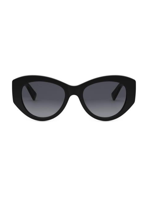 BVLGARI Women's Tubogas 52MM Oval Sunglasses - Black Gold Black