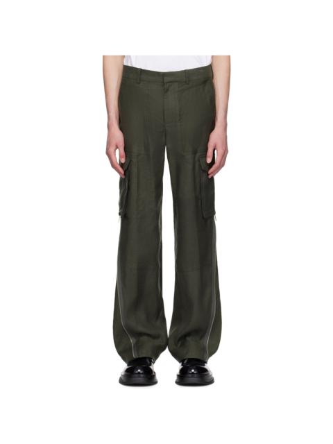 Khaki Expansion Panel Cargo Pants