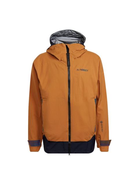 adidas Terrex Myshelter Gore-Tex Rain Jacket 'Brown' GU0947