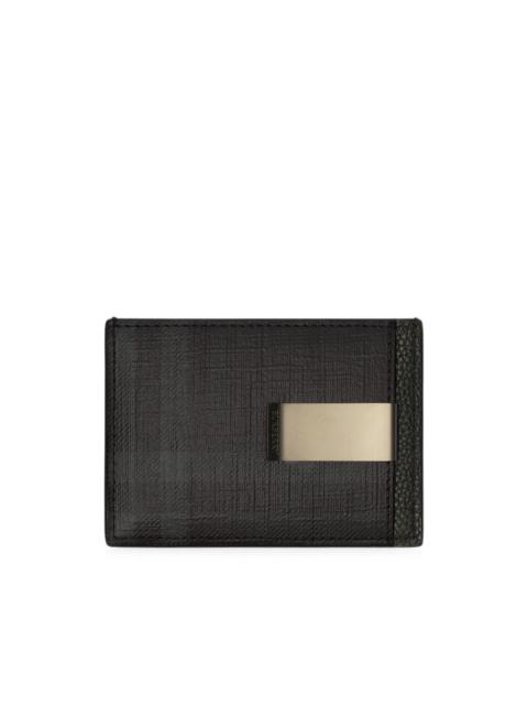 Burberry City Check clip card case