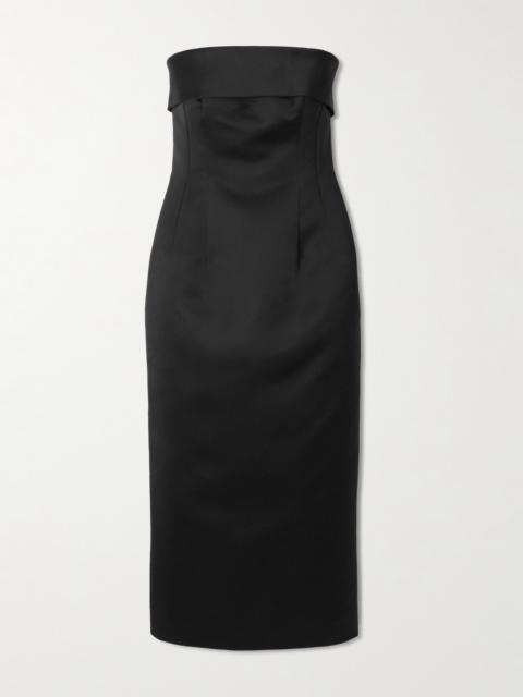 EMILIA WICKSTEAD Keeley Strapless Duchesse-satin Maxi Dress