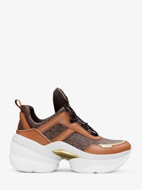 MICHAEL KORS Olympia Signature Logo Trainer