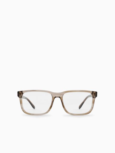 Men’s rectangular glasses Asian fit