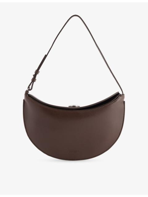 JACQUEMUS Le Petit Ovalo Leather Shoulder Bag
