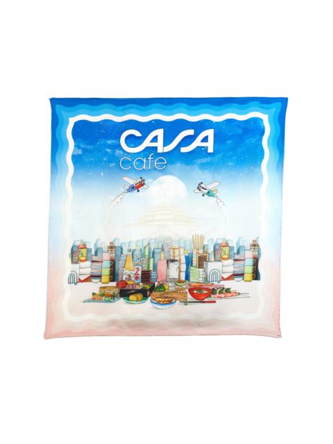 CASABLANCA Casa Cafe Large Silk Scarf