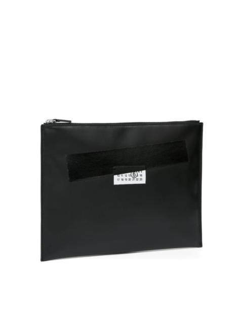 MM6 Maison Margiela LOGO-PATCH CUTCH BAG