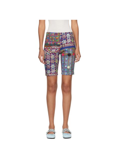 TAO Comme Des Garçons Multicolor Printed Shorts