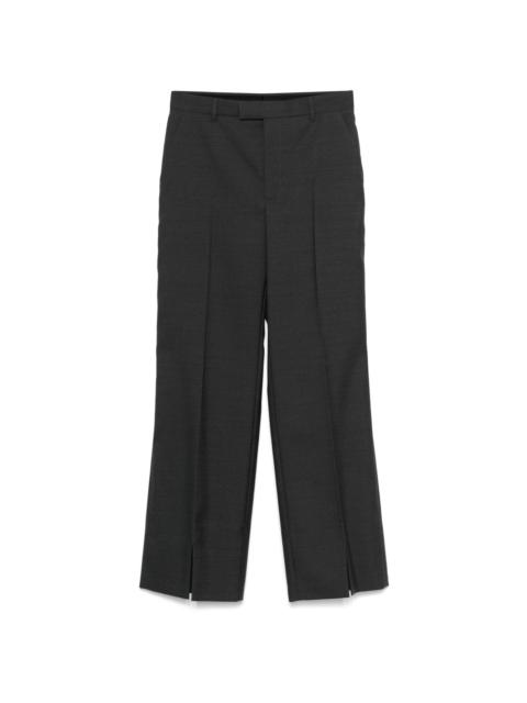 GUCCI logo-embroidered straight-leg trousers