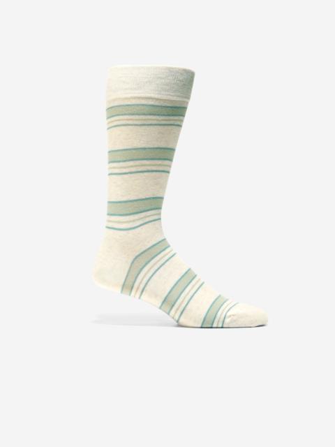 COLE HAAN Men's Stripe Dress Crew Socks