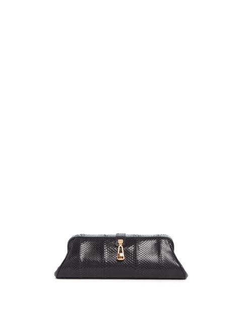 GABRIELA HEARST Paola Clutch in Black Snakeskin