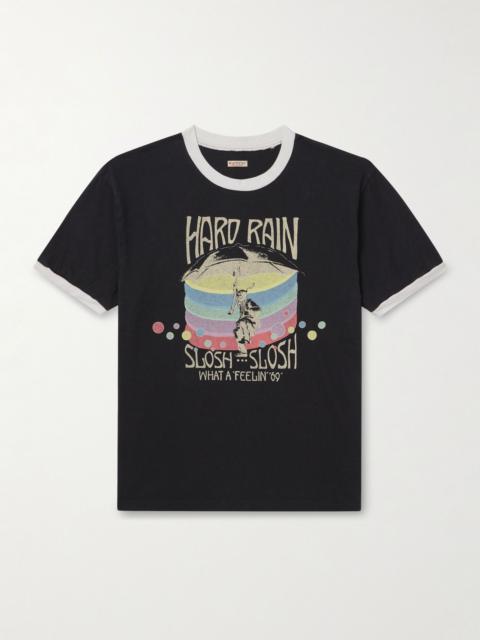 Kapital Hard Rain Sundance Printed Cotton-Jersey T-Shirt Black