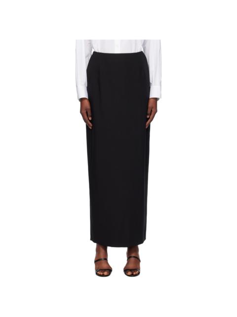 LA COLLECTION Black Valeria Maxi Skirt