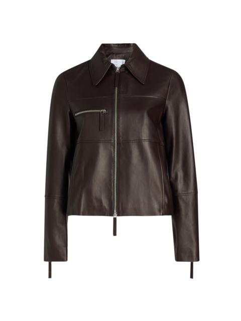 Proenza Schouler Women's Annabel Leather Jacket - Chocolate
