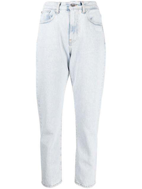 Off-White cropped straight-leg jeans