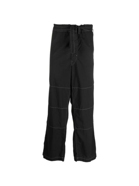 Judo belted cotton trousers