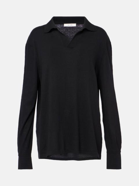The Row Jovani silk polo shirt