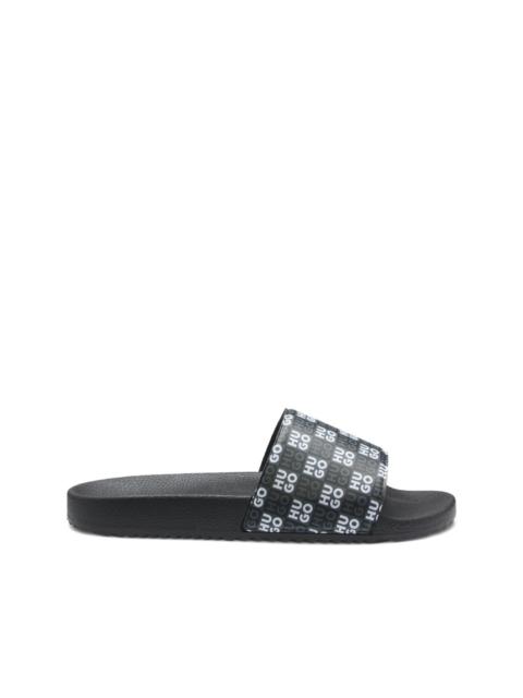 HUGO logo-print slides