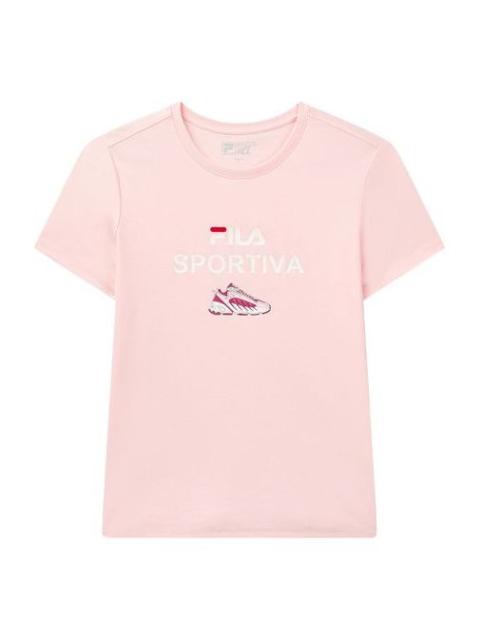 FILA (WMNS) FILA ADE Short Sleeve Pink T-Shirt F11W028158F-PK