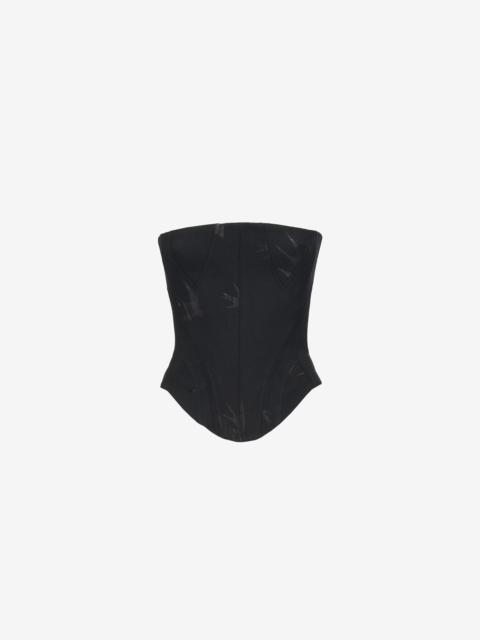 Alexander McQueen Women's Swallow Jacquard Corset in Black