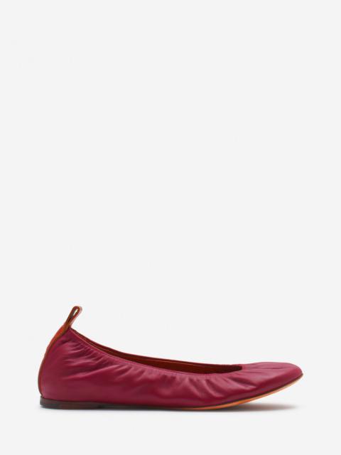 THE LEATHER BALLERINA FLAT