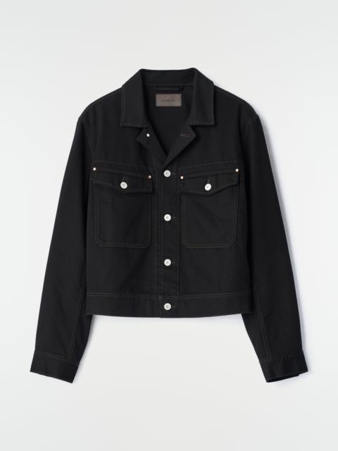 Lemaire TRUCKER JACKET IN HEAVY BLACK DENIM