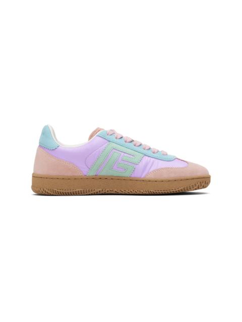 Balmain Multicolor Swan Suede & Nylon Sneakers