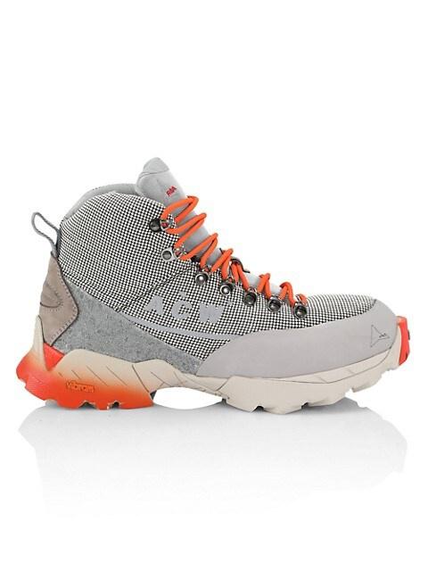 A-COLD-WALL* 로고 인쇄 메시 높 정상 sneakers