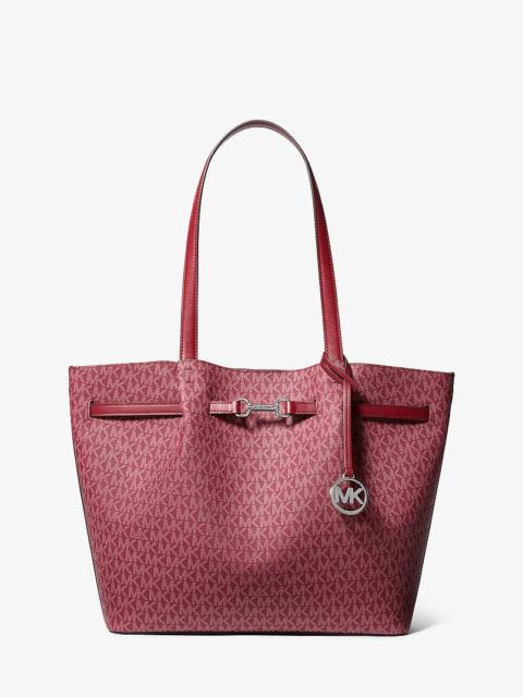 MICHAEL KORS Carson Large Signature Logo Tote Bag