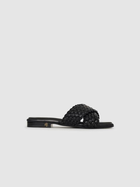 ANINE BING Ria Slides Braided - Black