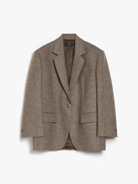 WEEKEND Max Mara PISTOIA Oversized Shetland-look wool blazer