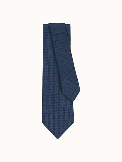 Hermès Faconnee H Bicolore tie