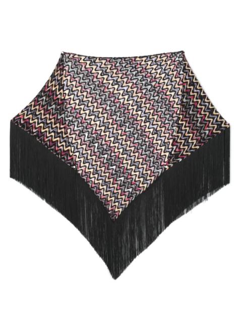 Triangle wool blend scarf