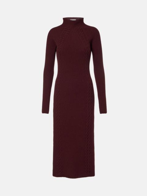 Max Mara Zelanda wool and cashmere midi dress