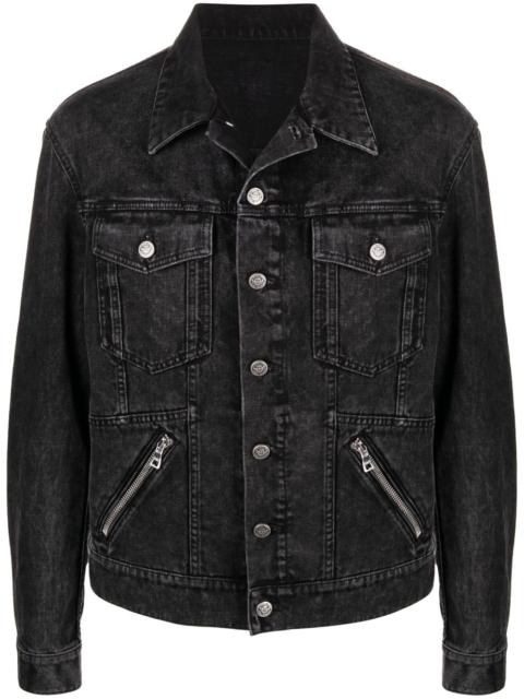 Balmain zip-detail denim jacket