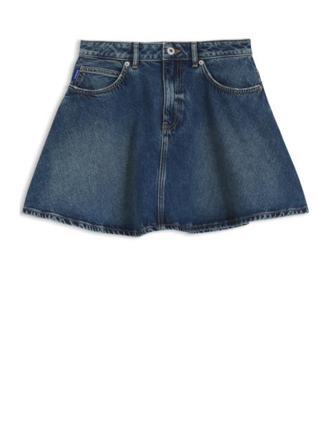 HUGO HIGH-WAISTED MINI SKIRT IN BLUE DENIM