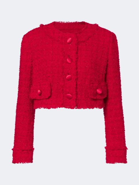Dolce & Gabbana Cropped cotton-blend tweed jacket