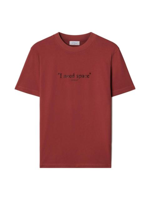 Off-White Off-White Give Me Space Cotton T-shirt 'Dark Brick-red Shade' OMAA027F23JER0012928