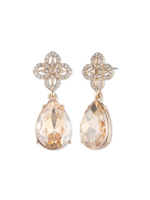 Marchesa GOLD LACE STONE POST EARRING