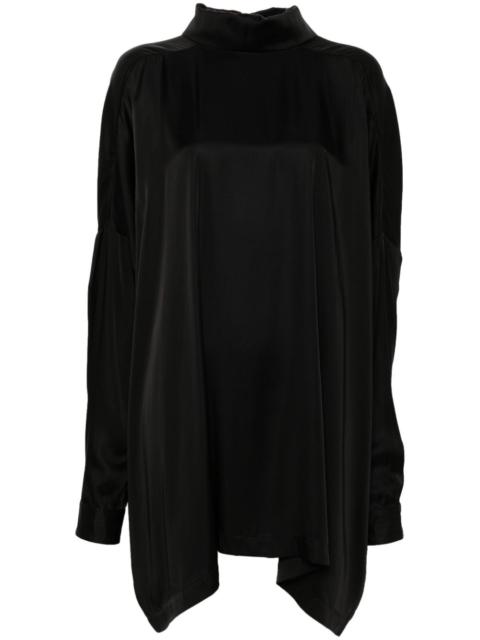 Rick Owens Tabard satin blouse