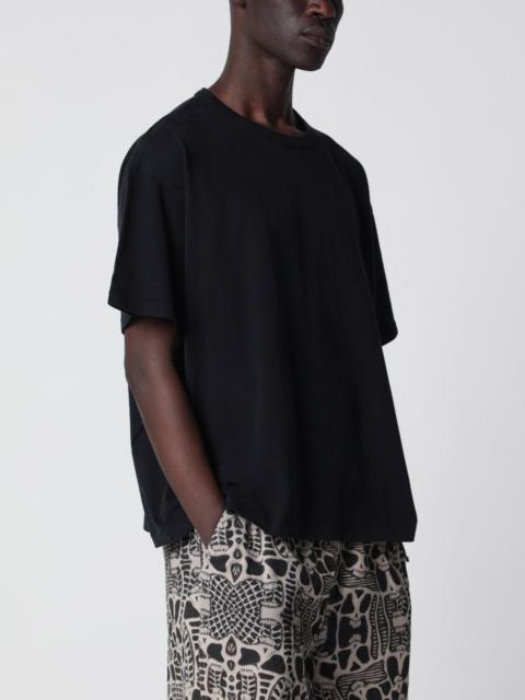 BRAIN DEAD Black oversized cotton T-shirt
