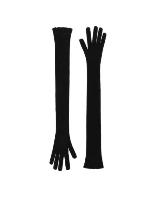 Dolce & Gabbana extra-long cashmere-blend gloves