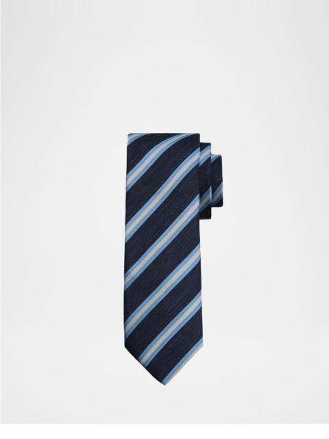 Canali Men's Diagonal Multi-Stripe Silk Tie