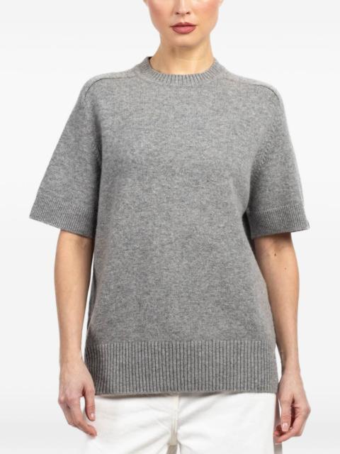 extreme cashmere short-sleeve sweater