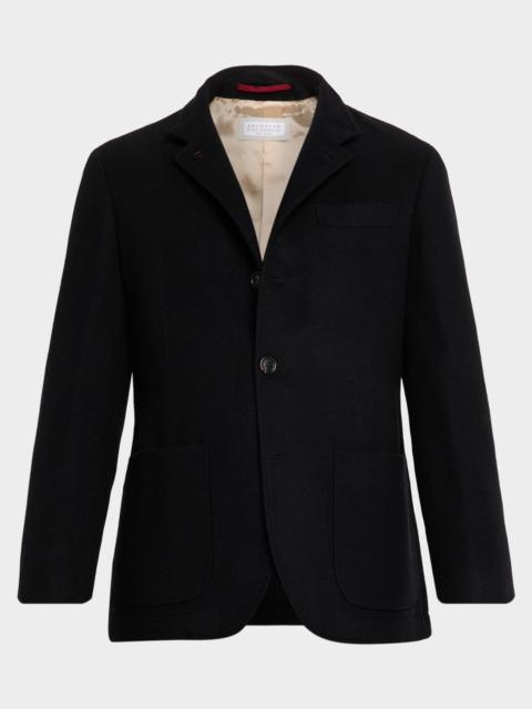 Brunello Cucinelli Men's Cashmere Blazer-Style Coat