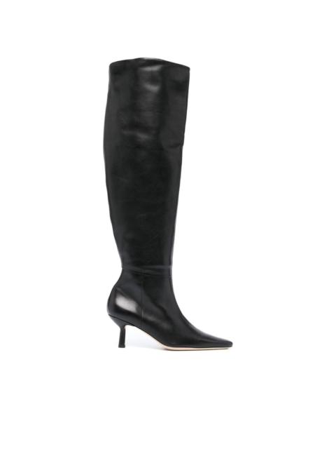 BY FAR Meghan thigh-high 70mm boots