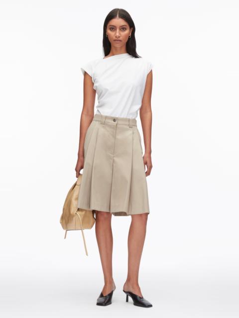 3.1 Phillip Lim Two-Toned Wide Pleated Shorts