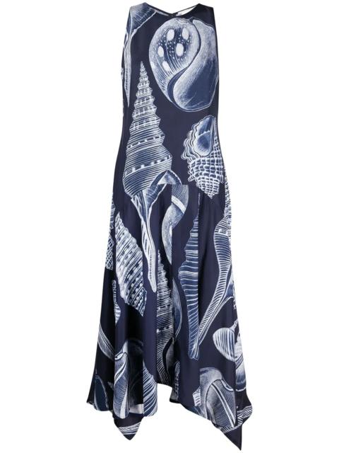 Stella McCartney Anabelle shell-print silk dress