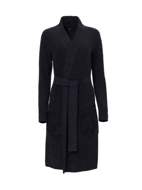 Barefoot Dreams Women's CozyChic Lite Rib-Knit Robe - Black