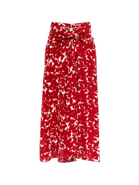 Altuzarra Kalliope crêpe midi skirt
