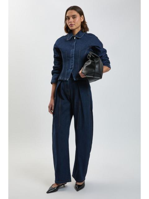 KAREN MILLEN Denim Barrel Leg Jean